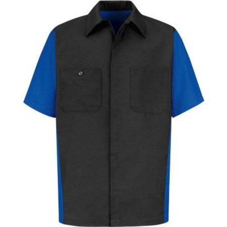VF IMAGEWEAR Red Kap® Men's Crew Shirt Short Sleeve L Charcoal/Royal Blue SY20 SY20CRSSL